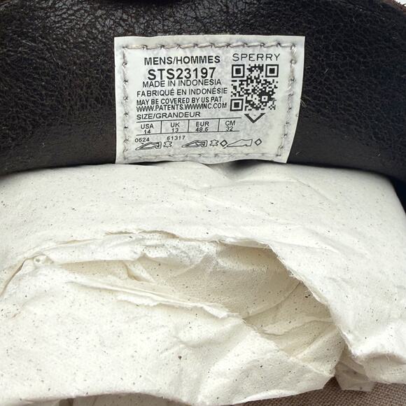 Sperry Mens Davenport Venetian Loafers US 14 M EU 48.5 Dark Brown Leather EUC main image 6